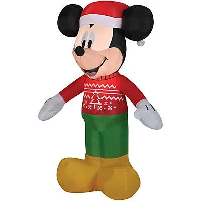 Airblown Mickey in Ugly Sweater