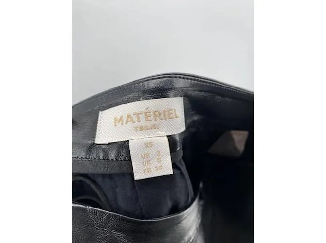 Autre Marque Pantalón MATERIEL T.fr 34 poliéster Negro 