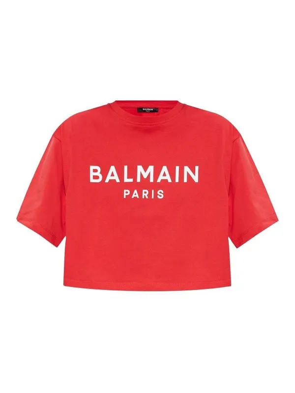 Balmain Camiseta - Rojo