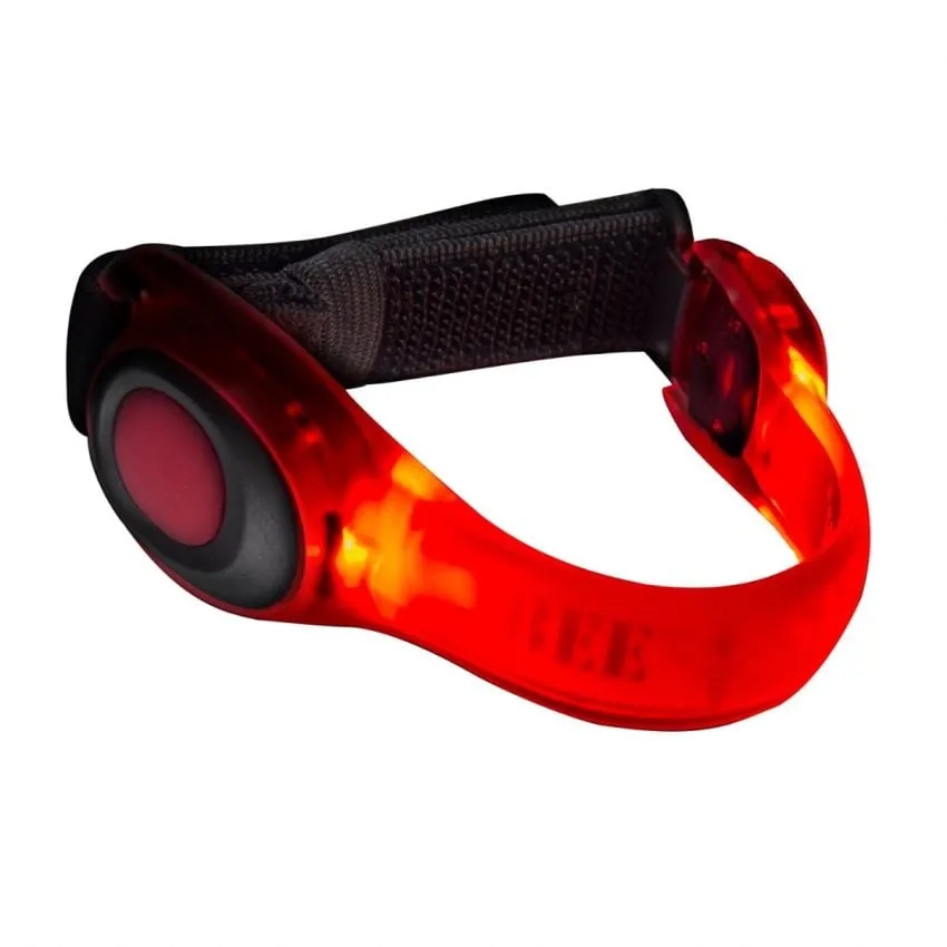 Bee-Safe Mujer Reflectantes Led Safety Band Battery Rojo 