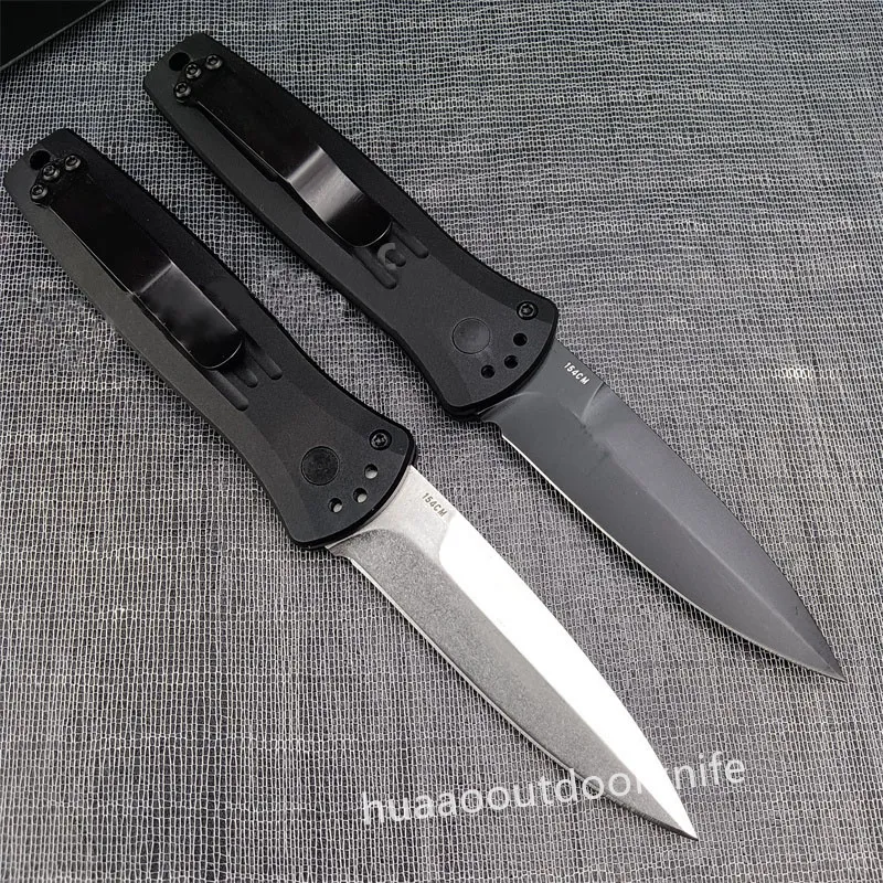 BM Portable BM 3551 EDC Cuchillo táctico AU a Survival Bocket Clife 154 cm T6061 Manejo de aluminio Cuchilla de excursión de caz