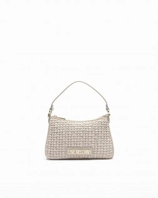 Bolso de mano Love Moschino JC4240PP0I gris pardo