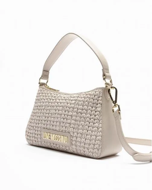 Bolso de mano Love Moschino JC4240PP0I gris pardo