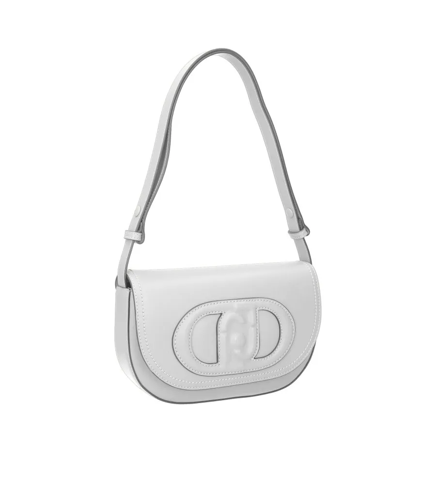 Bolso medialuna blanco