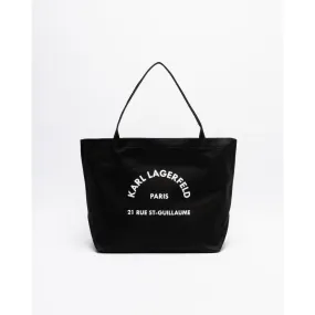 Bolso tote Karl Lagerfeld K/Rue ST Guillaume Canvas Tote Negro