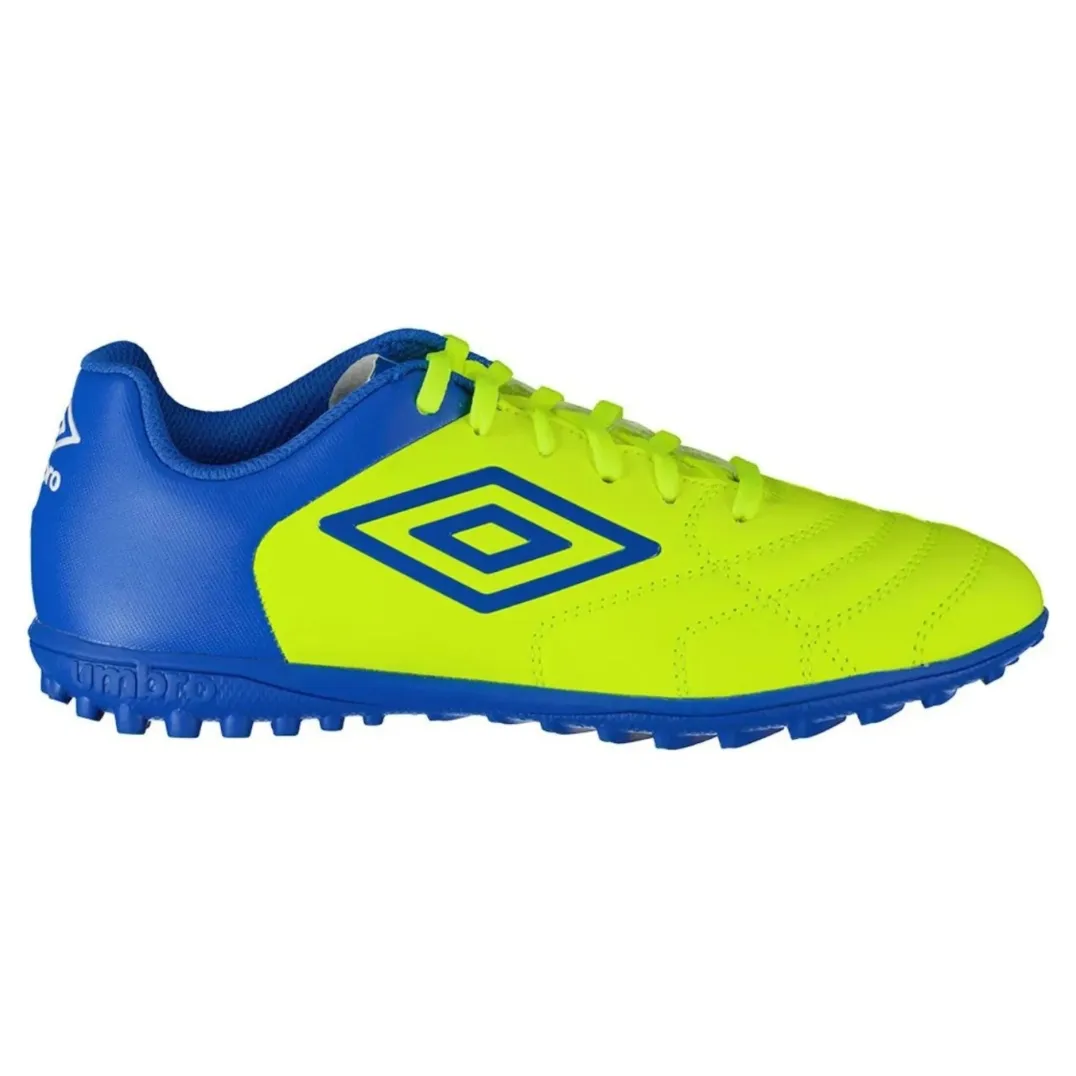 Bota de Fútbol Umbro Classico XI TF Safety Yellow / Regaol Blue / White