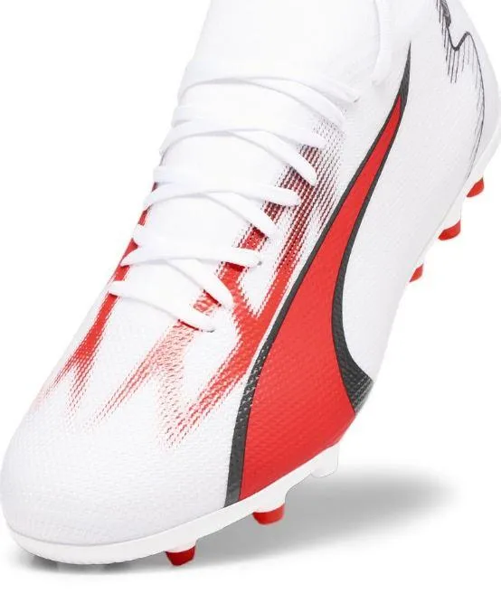 Botas Fútbol Puma Ultra Match MG Blancas