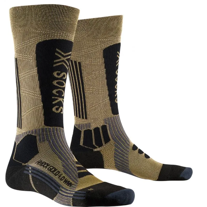 Calcetines X-SOCKS HELIXX GOLD WMN 4.0 (ORO/NEGRO)