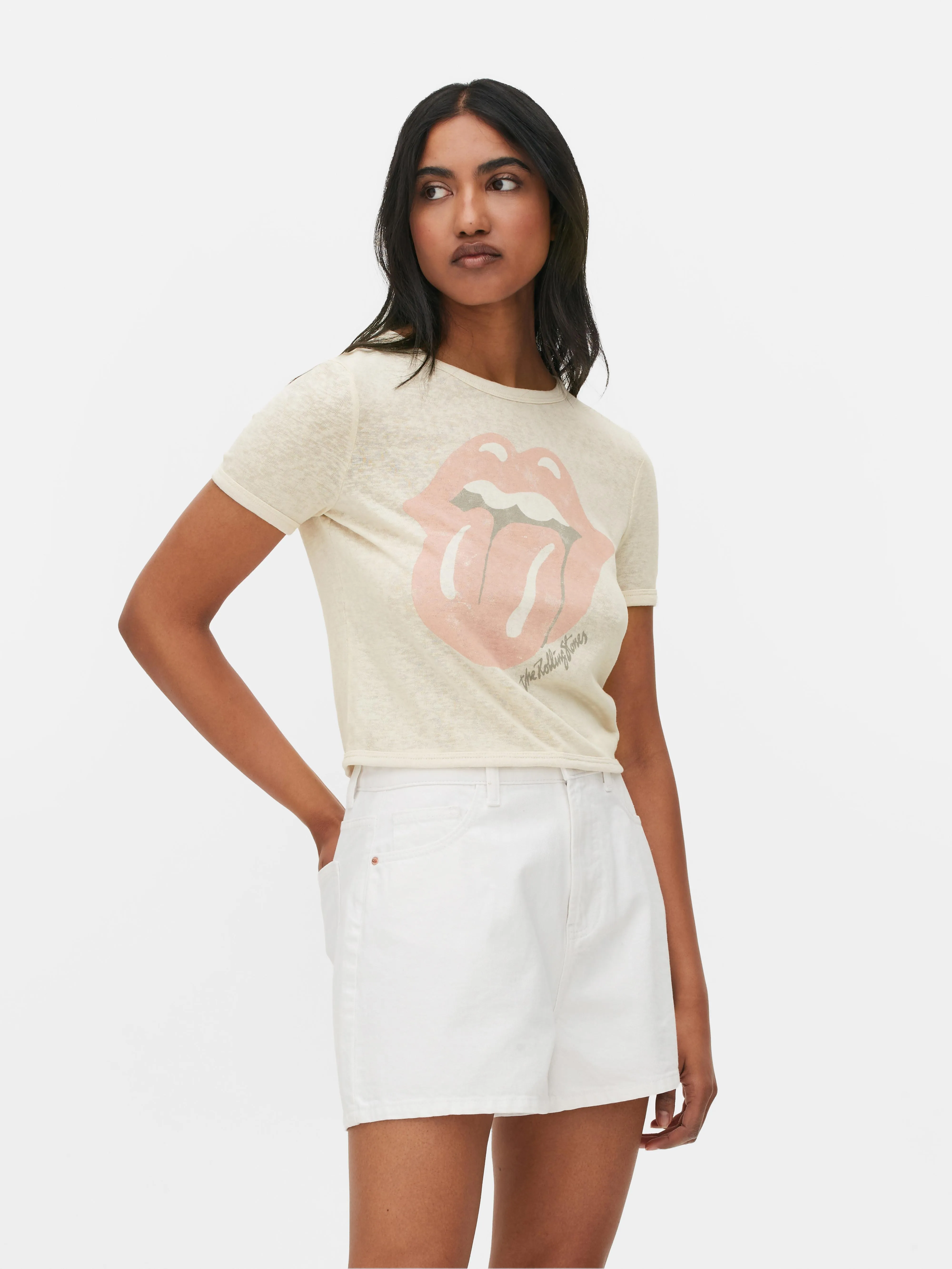 Camiseta corta con el logotipo de los Rolling Stones