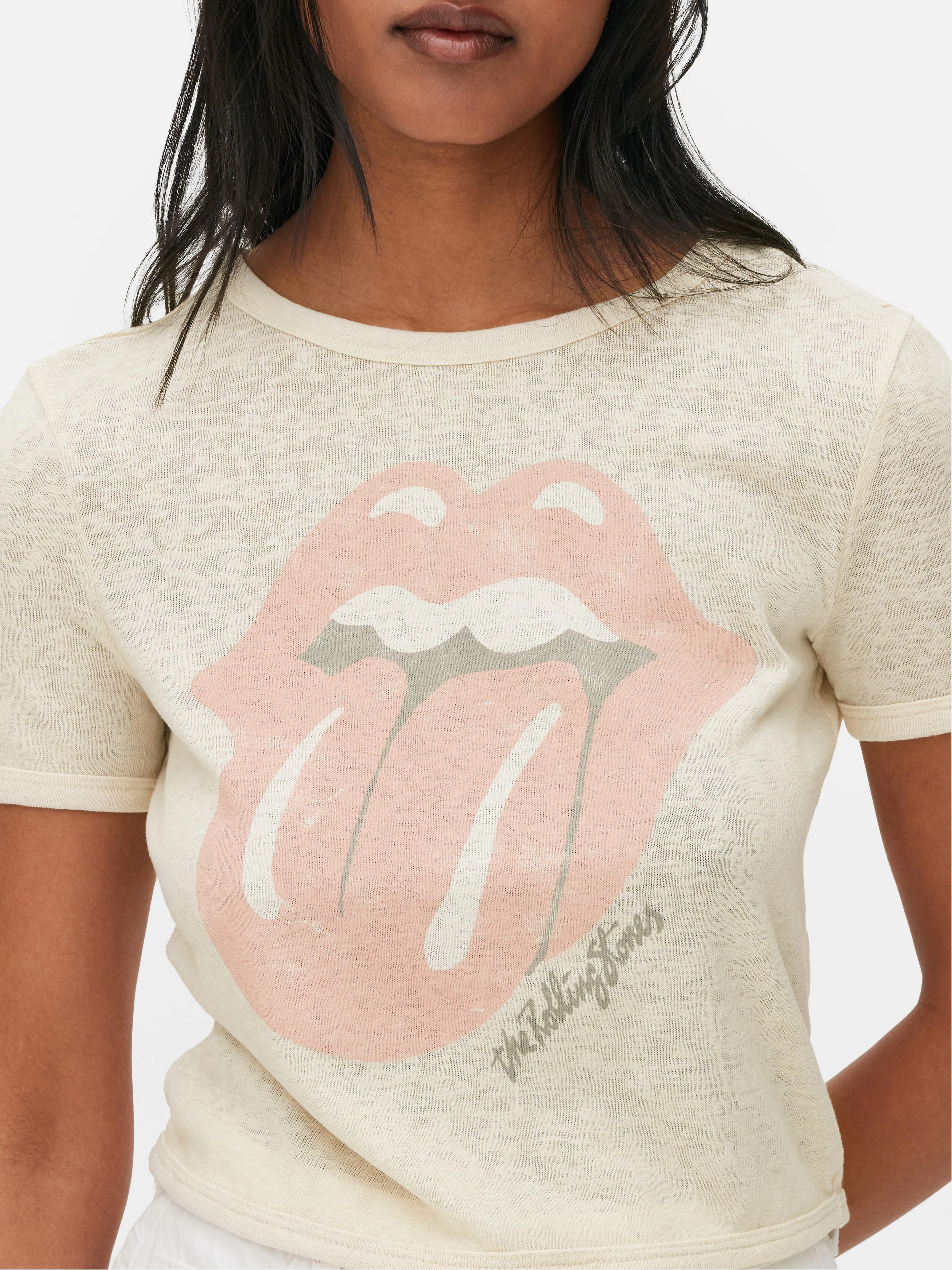 Camiseta corta con el logotipo de los Rolling Stones