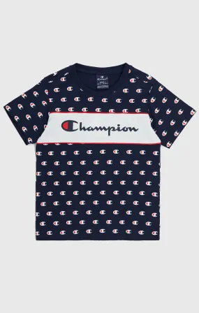 Camiseta de algodón estampada para niño