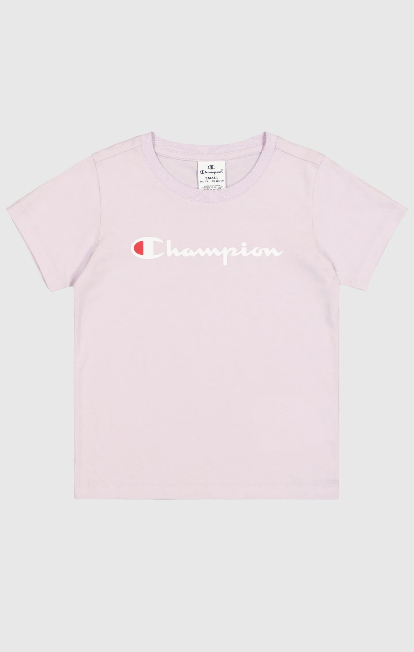 Camiseta de texto con logotipo para niña