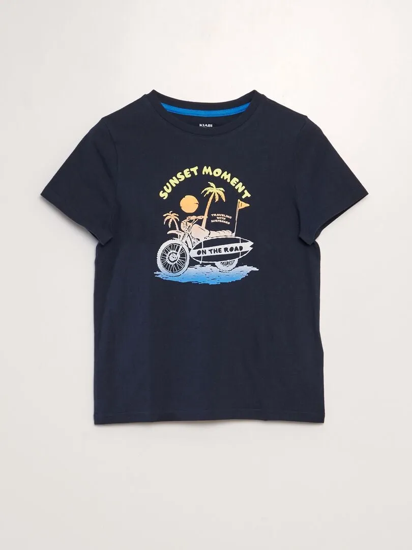 Camiseta estampada - AZUL