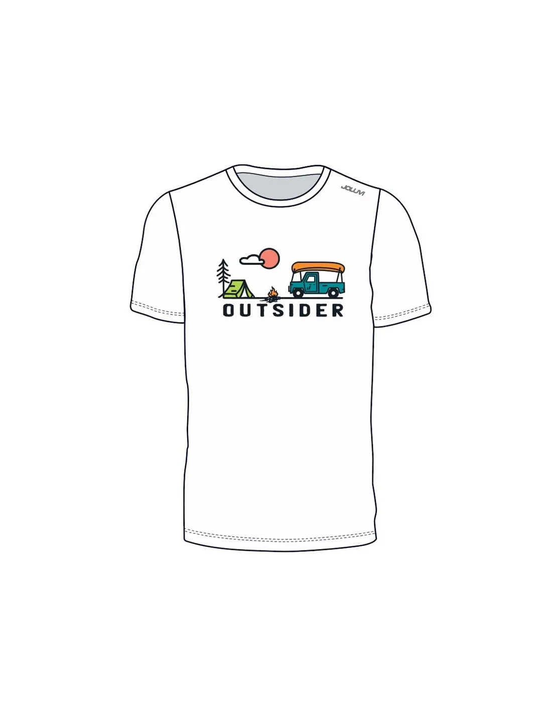 Camiseta Joluvi Outsider Camp Blanco