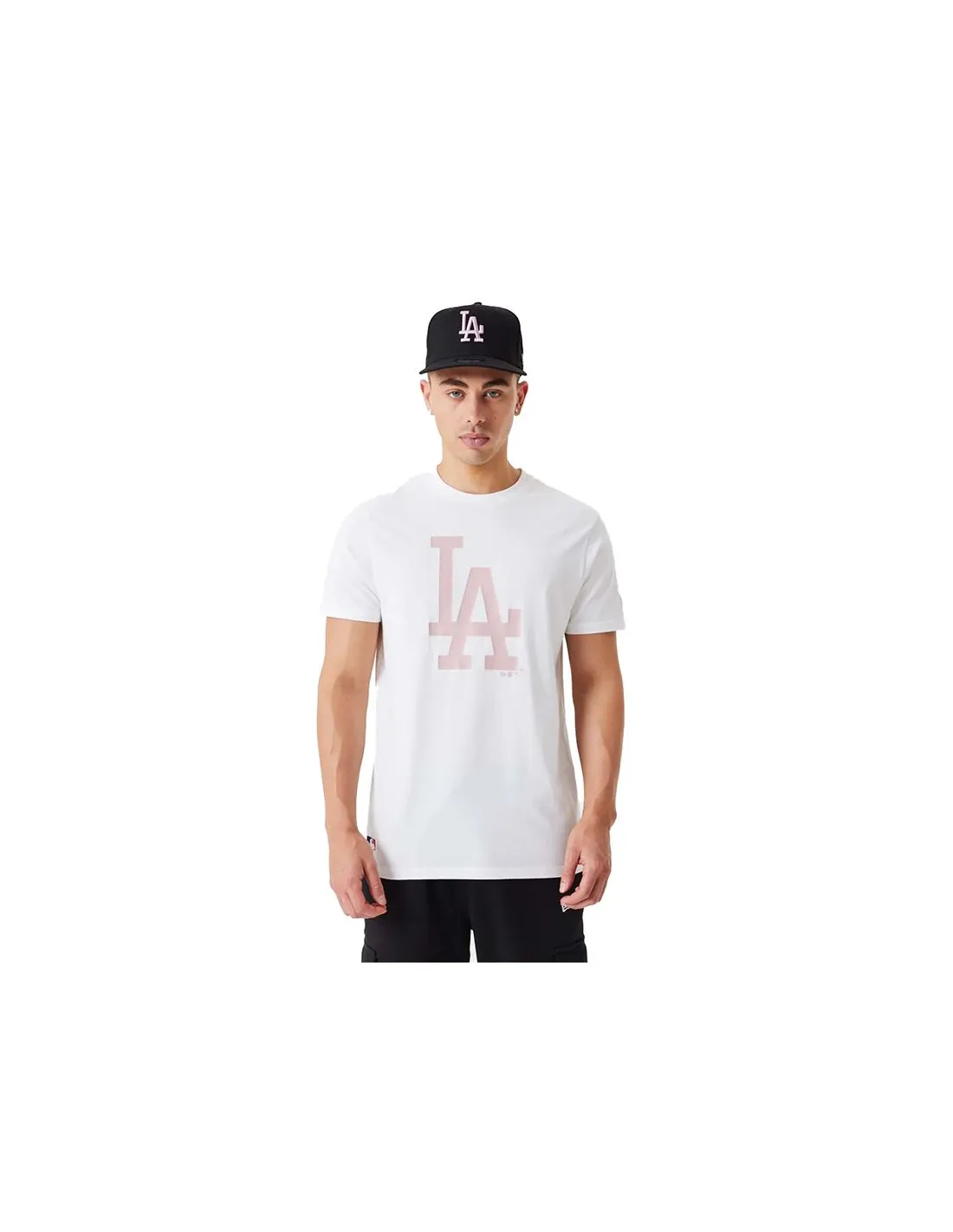 Camiseta New Era League Essentials LA Dodgers Blanco Hombre