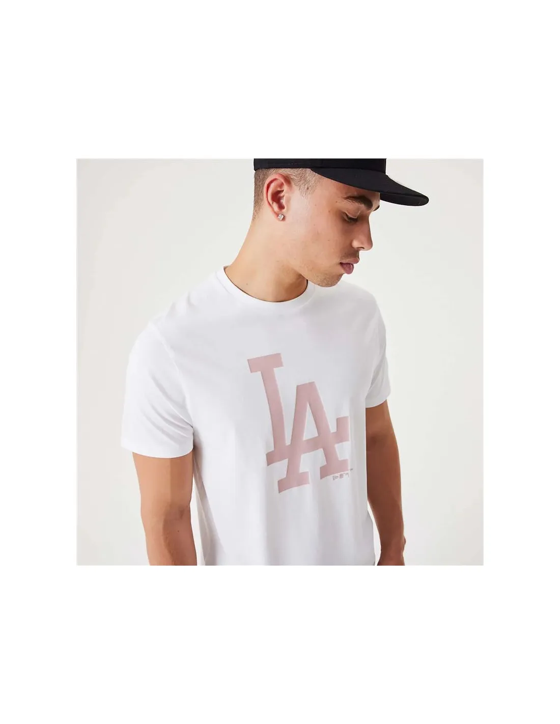 Camiseta New Era League Essentials LA Dodgers Blanco Hombre