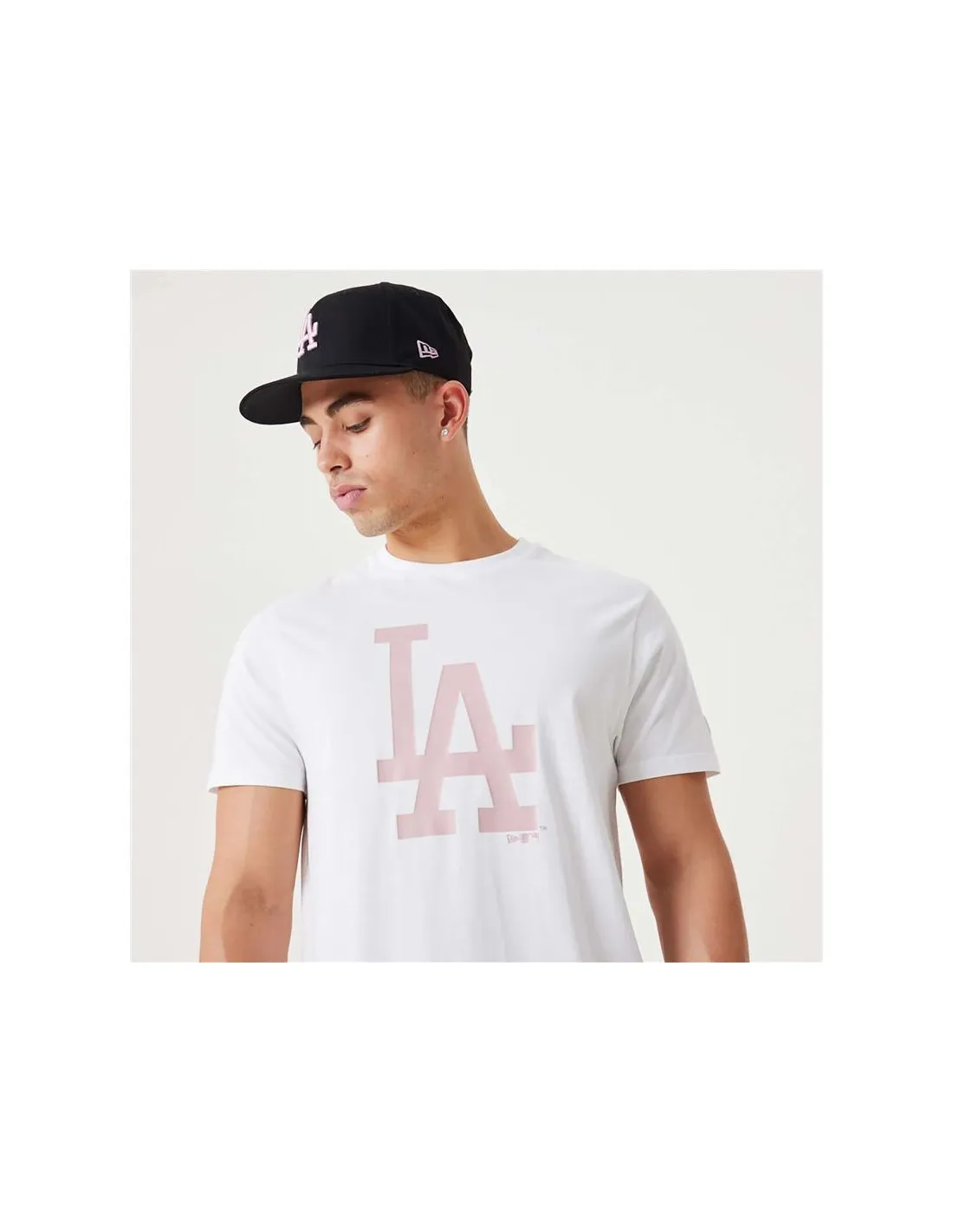 Camiseta New Era League Essentials LA Dodgers Blanco Hombre