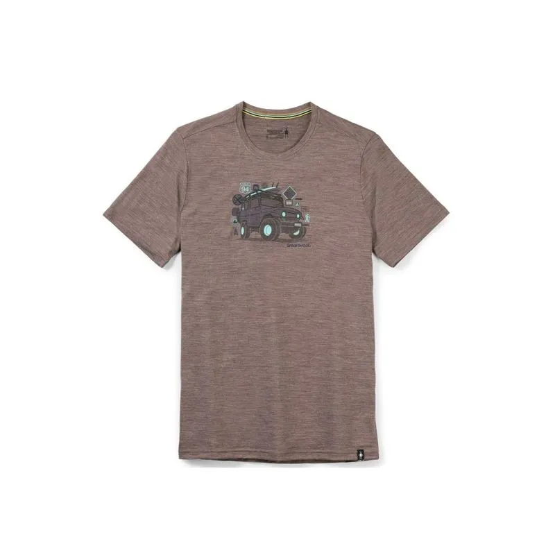 Camiseta Smartwool Merino sport 150 Overland Adventure (flint heather) hombre