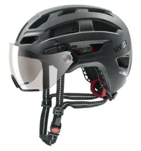 Casco bicicleta urbana Uvex FINALE VISOR (All Black)