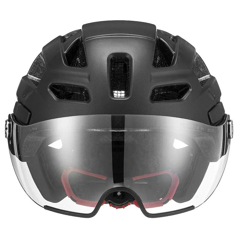 Casco bicicleta urbana Uvex FINALE VISOR (All Black)