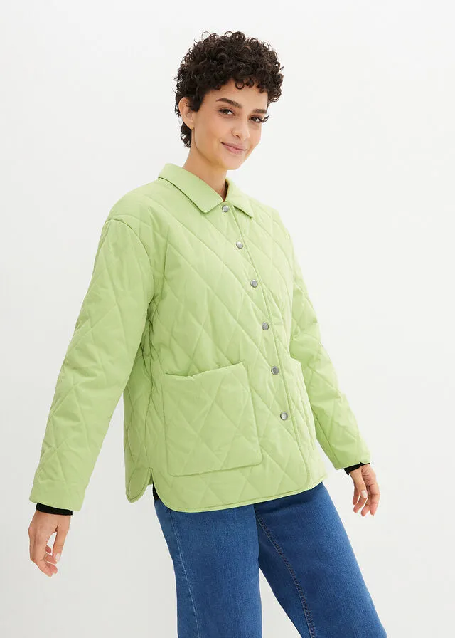 Chaqueta guateada Verde pera