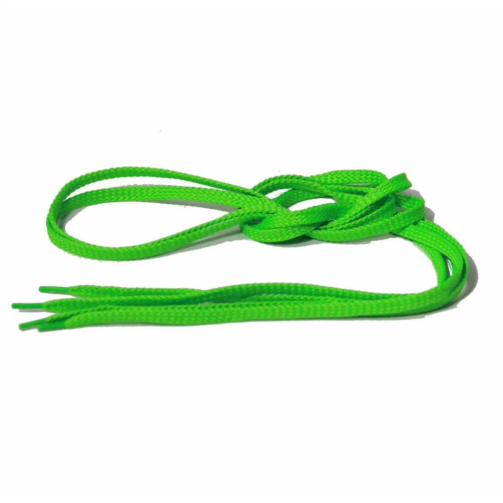 Cordones Planos Verde Fluor 150cm