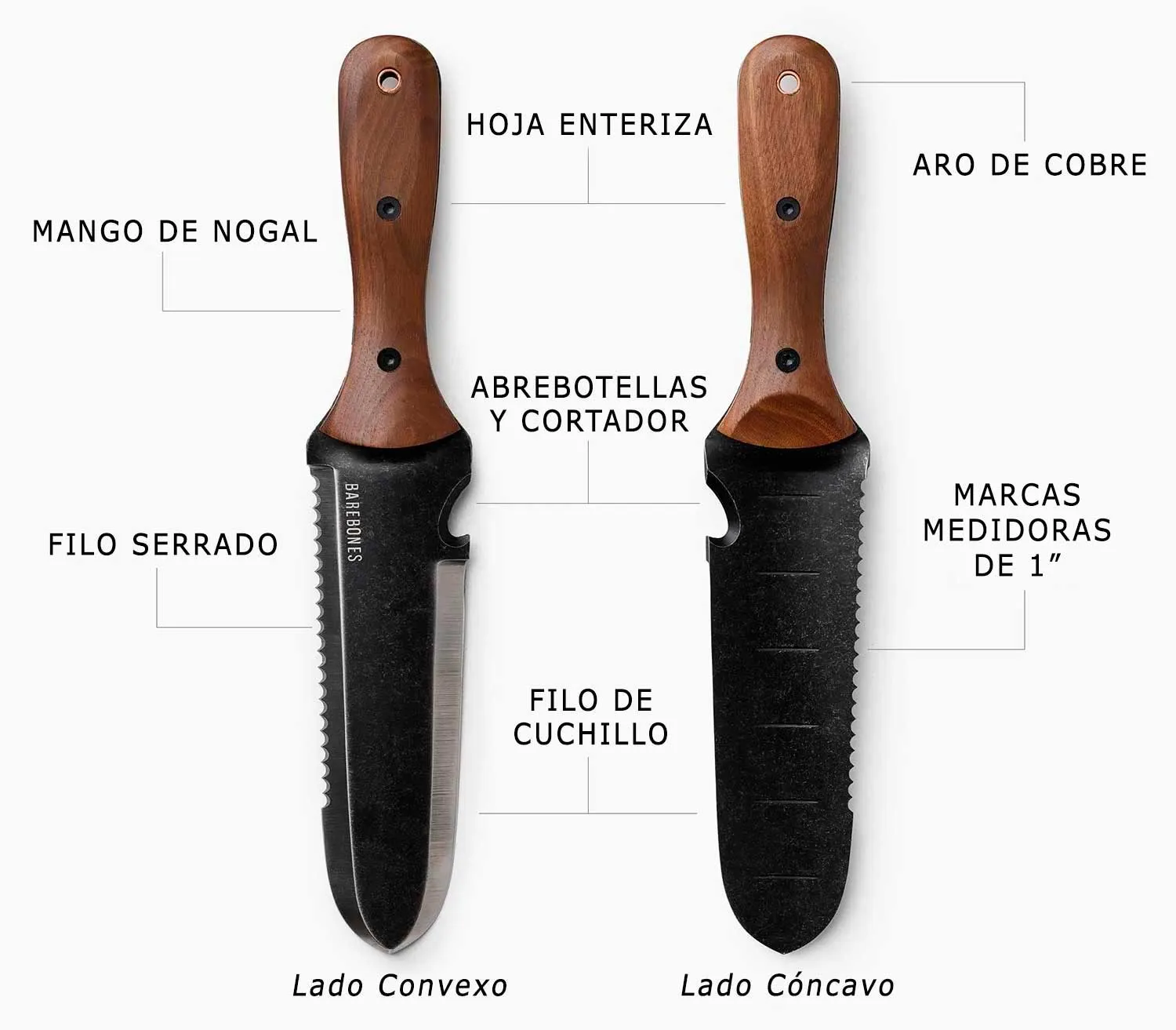 Cuchillo Barebones Hori Hori Classic de Recolección