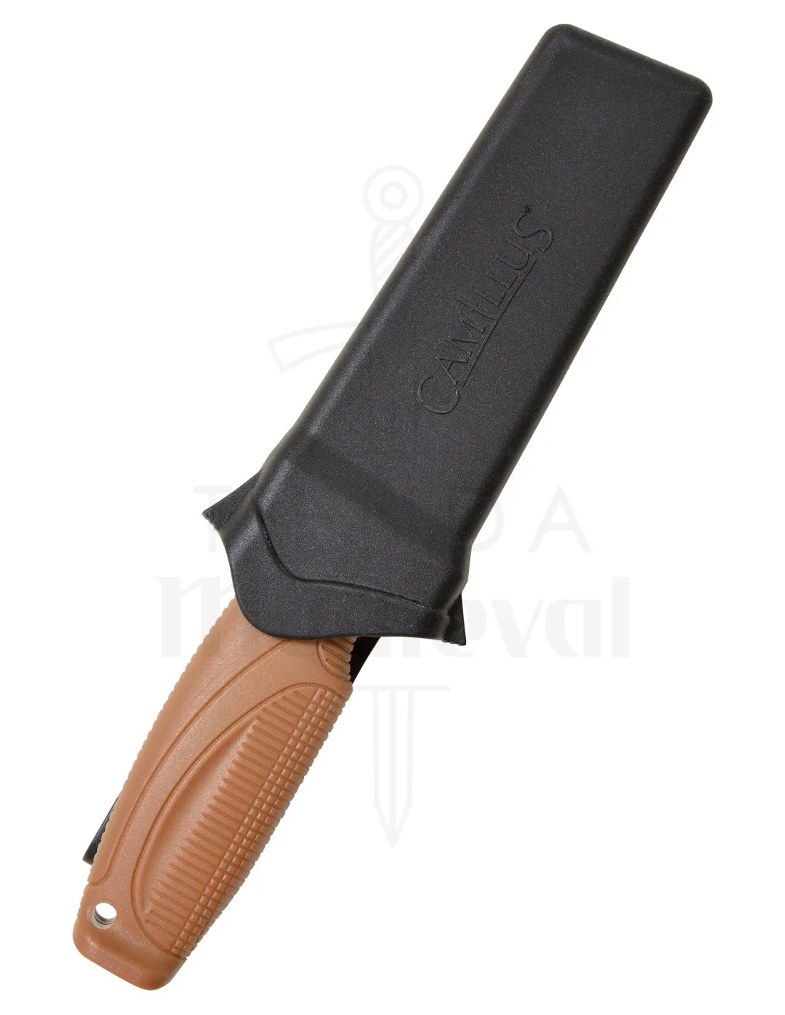 Cuchillo Camillus modelo Swedge, con funda