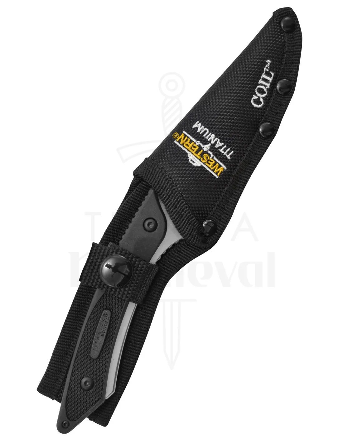 Cuchillo Outdoor Camillus modelo Coil, con funda