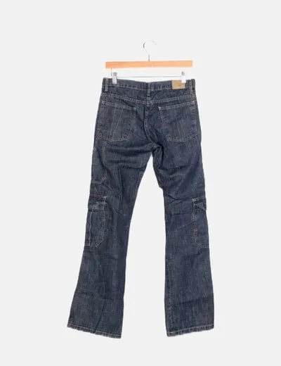 DenimWear Jeans cargo azul