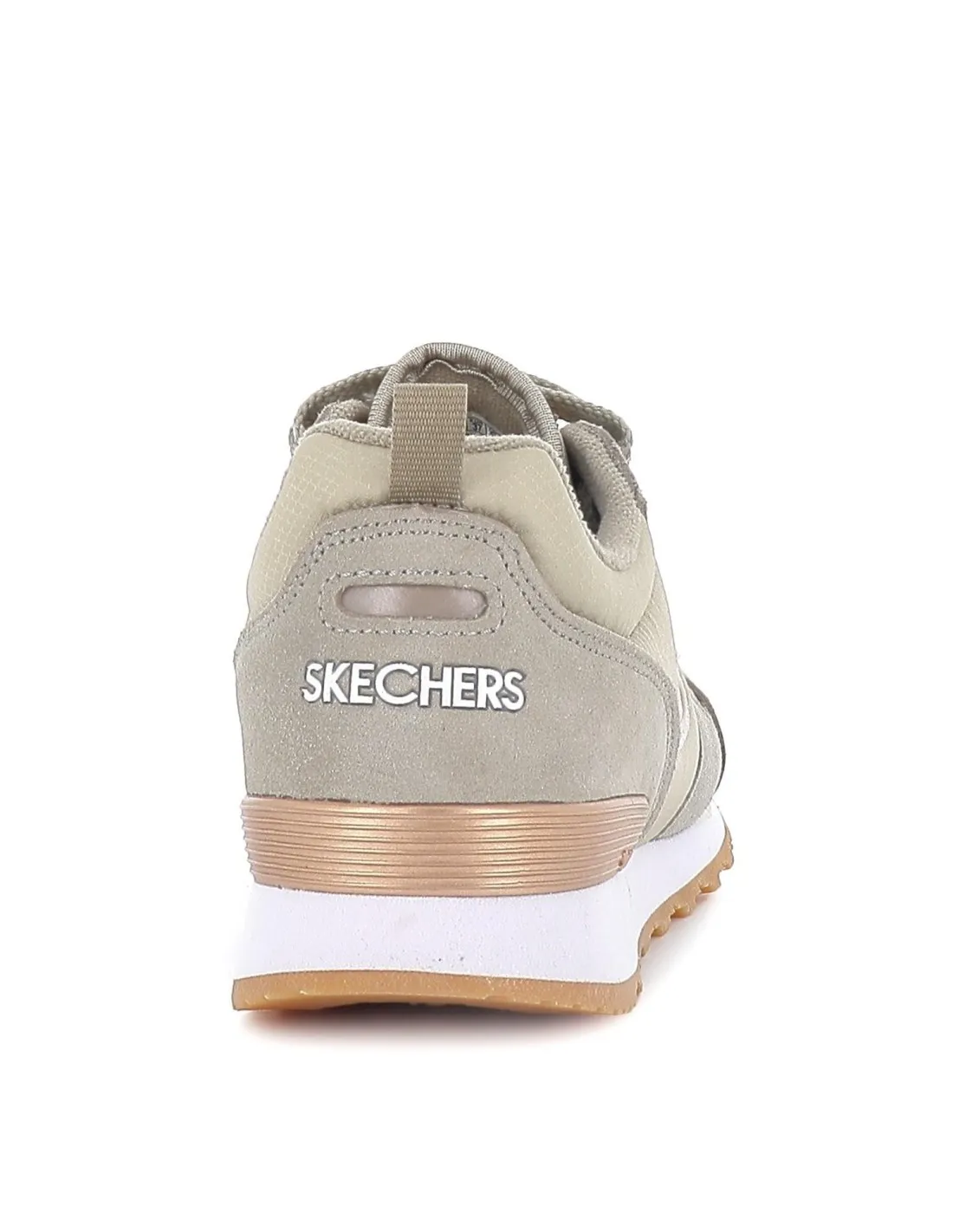 Deporte casual cordones beige Skechers