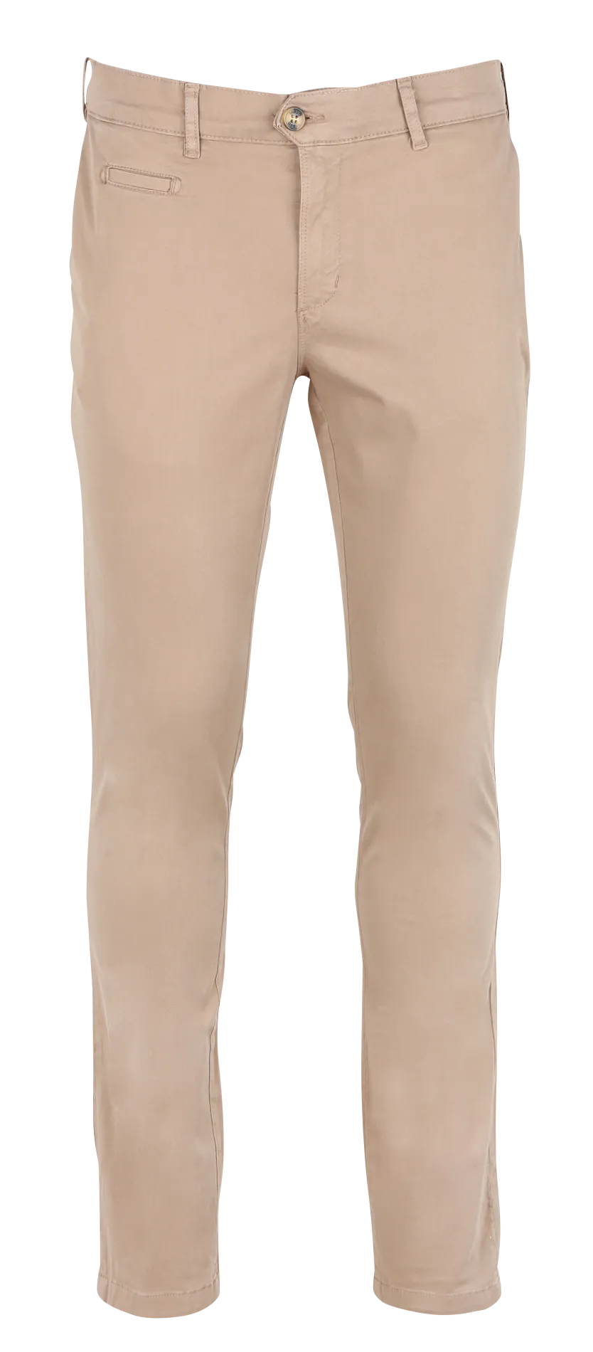 FAGUO BRIX - Pantalón recto de mezcla de algodón orgánico en beige