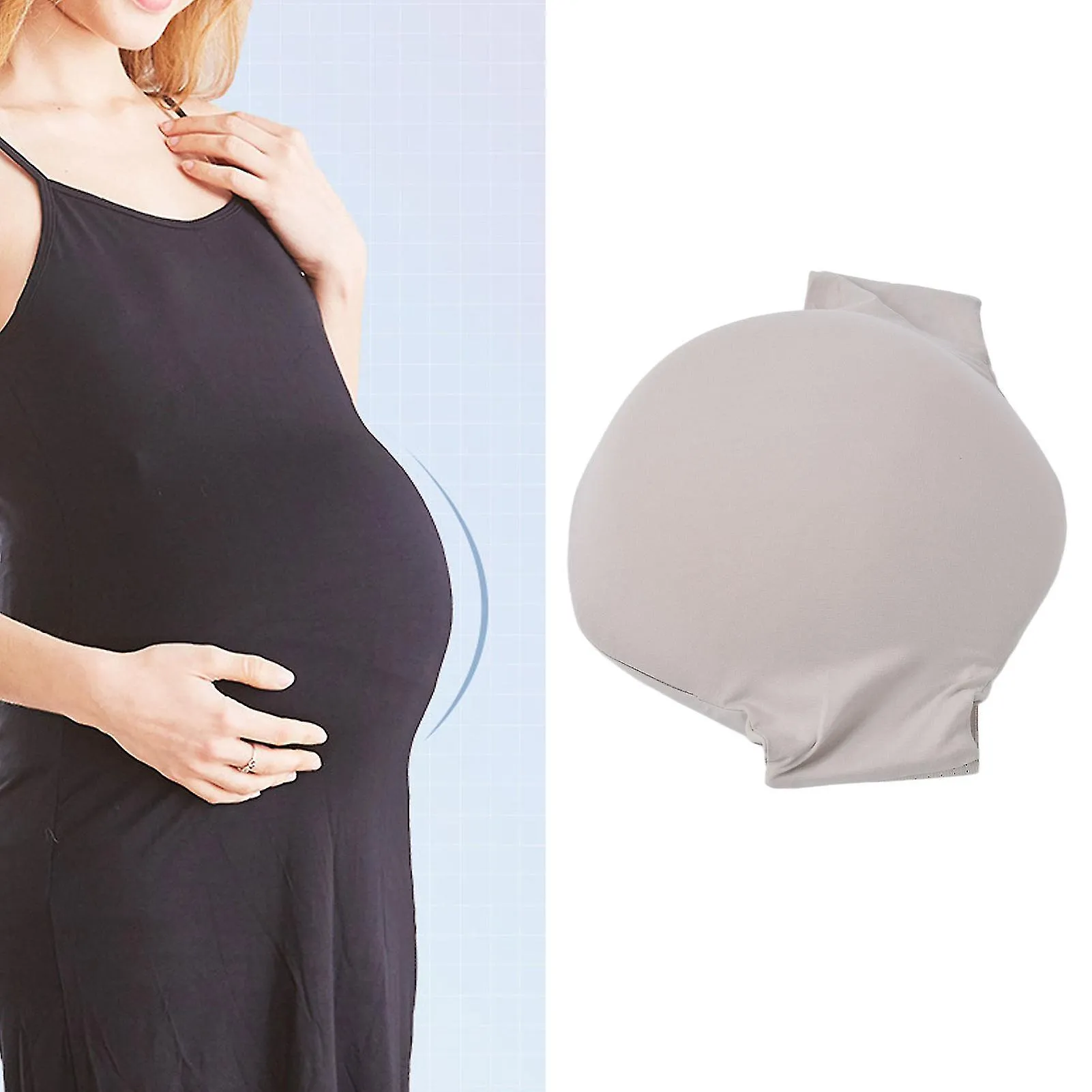 Fake Pregnancy Belly Memory Foam Lightweight Breathable Simulation Fake Belly For Womenskin Color