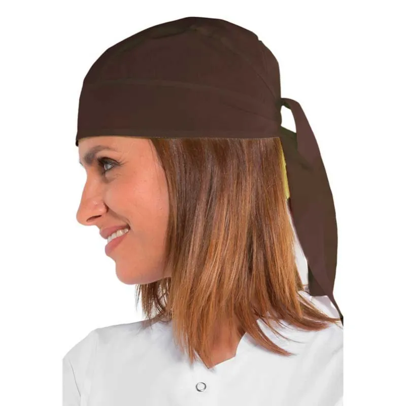 Gorro pirata de cocina marrón cacao - Isacco