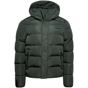 HOODED MICROFIBRE SPORT PUFFER