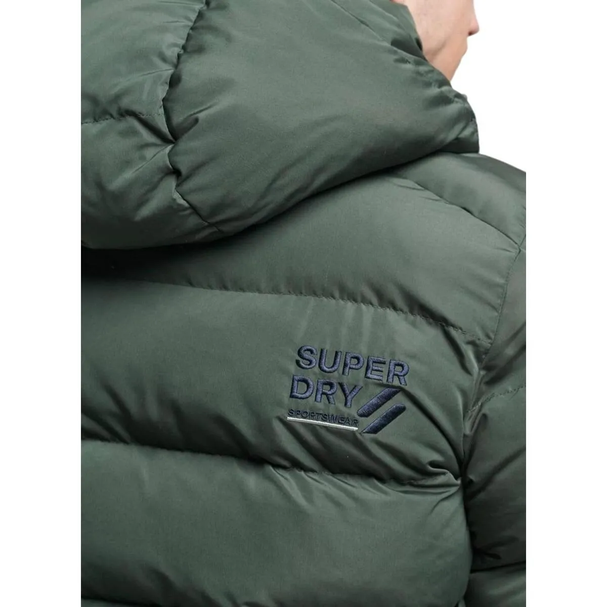 HOODED MICROFIBRE SPORT PUFFER