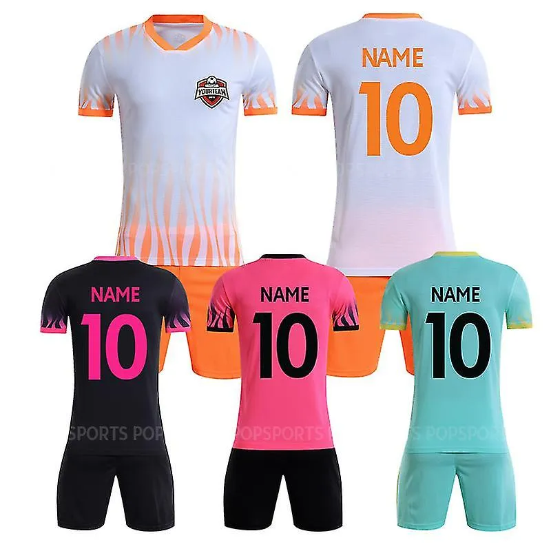 Jersey de fútbol para hombres y niños Camiseta de fútbol personalizada para niños Camisetas de fútbol para niños Diy Camisetas p