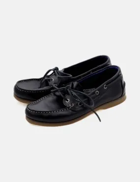 Martinelli Nautico negro cordones azules