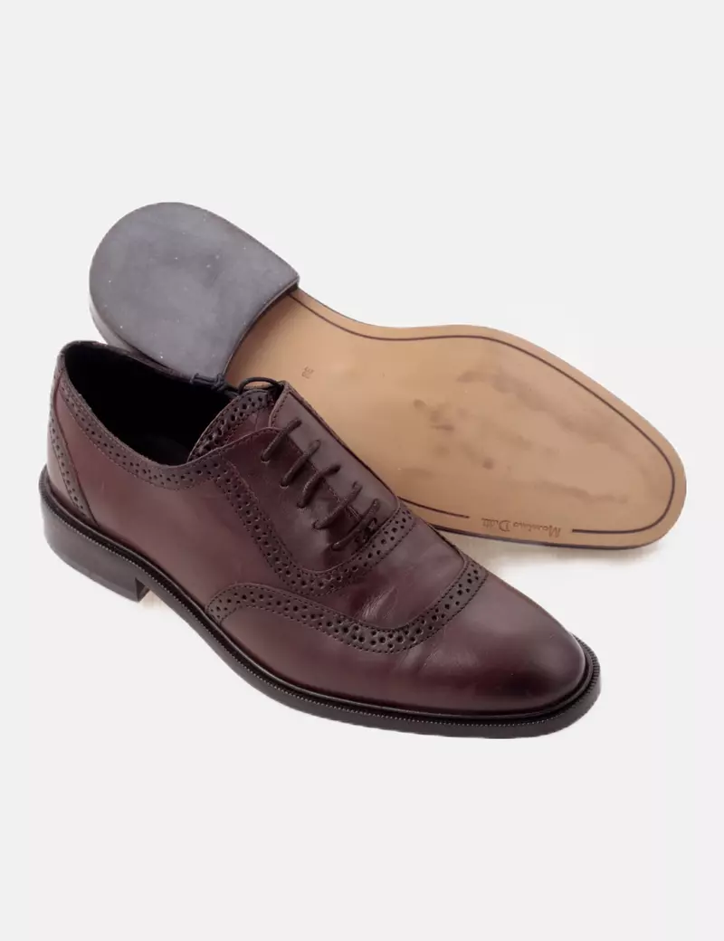 Massimo Dutti Oxford marrón acordonado