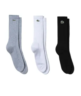 Pack de 3 calcetines altos Lacoste SPORT Hombre