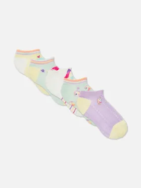 Pack de 5 pares de calcetines con unicornios