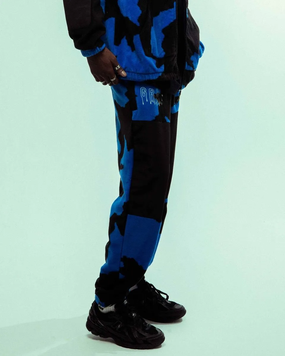 PANTALÓN GRIMEY BACK AT YOU ALL OVER PRINT POLAR FLEECE - ROYAL BLUE | FW23