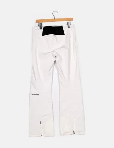 Peak performance Pantalón esquí blanco