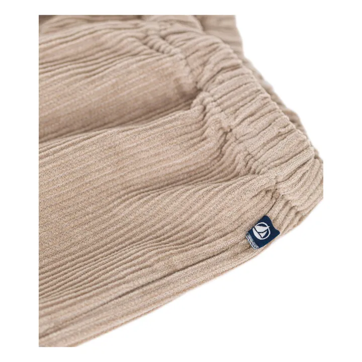 Petit Bateau Pantalones de pana para bebé | Beige