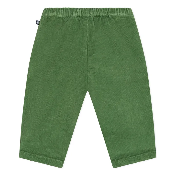 Petit Bateau Pantalones de terciopelo para bebé | Verde