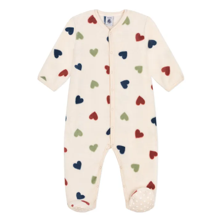 Petit Bateau Sobrepijama de forro polar para bebé | Beige