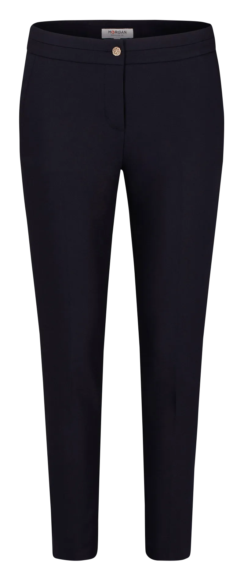 PLIME.F - Pantalón slim tobillero de mezcla de algodón en azul