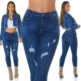 Push-Up Jeans diseño usado moda mujer