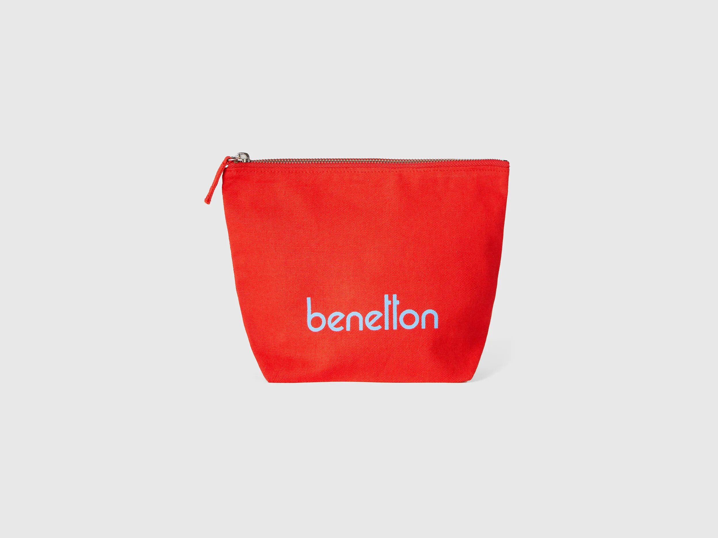 Red clutch in pure cotton