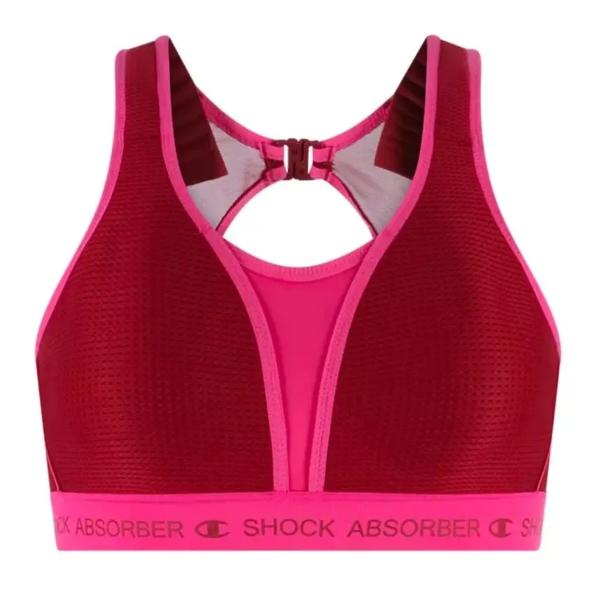 Shock Absorber Mujer Sujetadores/Tops Ultimate Run Bra Padded Rojo 